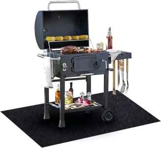 (2) Under The Grill Mat, (30" x 48") Absorbent Grill Pad Floor Mat