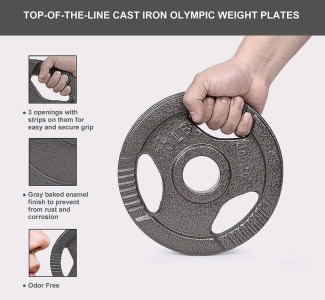 LIONSCOOL 2-Inch Olympic Grip Plate
