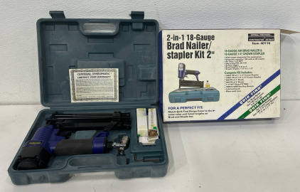 Central Pneumatic 18-Gauge Brad Nailer / Stapler