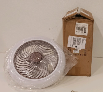 Flush Mount Ceiling Fan W/ Lights & Remote