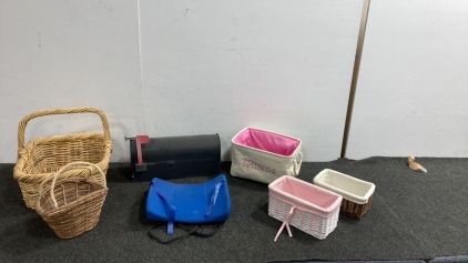 Mailbox, Back Support Cushion and (5) Baskets