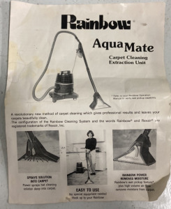 (1) Rainbow Aquamate Vacuum With Accessories