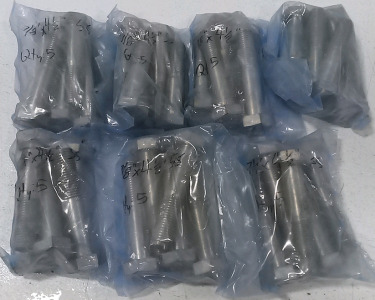 (7) 7/8" x 4-1/2" 5Pk Hex Bolts