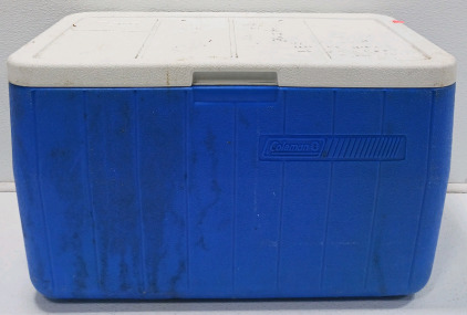 Coleman 48qt Blue Cooler