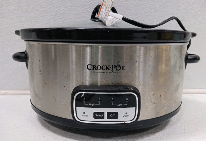 Crock Pot - 7qt Smart Pot Slow Cooker, Brushed Stainless Steel