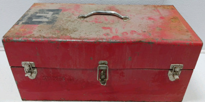 Stack-On 2 Level Tool Box. Height 9 3/4" Width 11 3/4" Length 22"