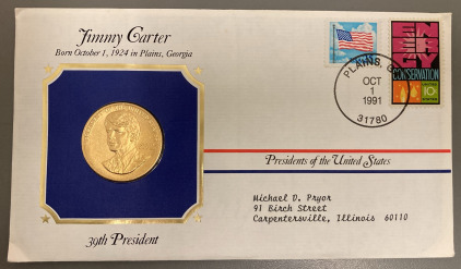 1977 39TH PRESIDENT JIMMY CARTER COMMEMORATIVE COIN