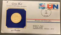 1989 41ST PRESIDENT GEORGE BUSH COMMEMORATIVE COIN