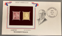 WOODROW WILSON GOLD REPLICA STAMP— UNVERIFIED