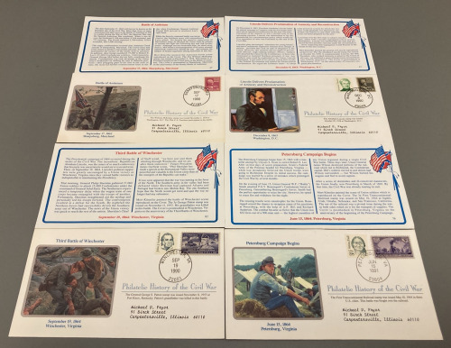 (4) PHILATELIC HISTORY OF THE CIVIL WAR COLLECTOR STAMPS