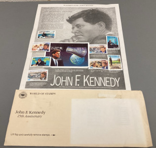 JOHN F. KENNEDY 25TH ANNIVERSARY WORLD OF STAMPS COLLECTION