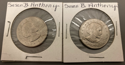 (2) 1979 SUSAN B. ANTHONY COINS
