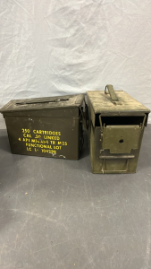 (2) MUTI- SIZED AMMO CANS