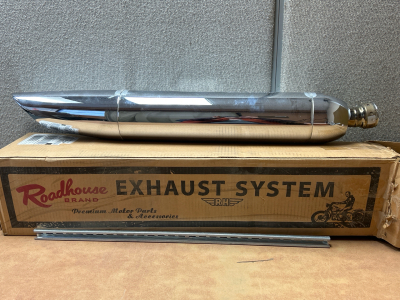 ROADHOUSE BRAND 06-07 YAMAHA ROADLINER SLIP ON 4&rdquo; SLASH CUT TIP MUFFLER