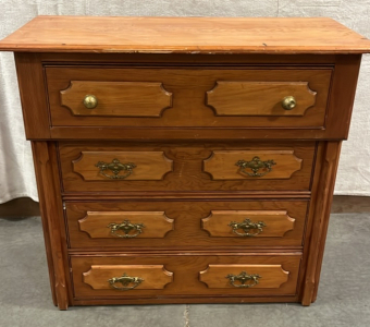 WOODEN DRESSER W/ 4 DRAWERS
