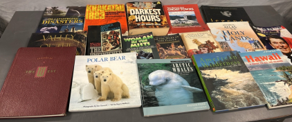 NATURE BOOKS, ATLAS, HISTORIC BOOKS AND MORE
