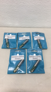 (5) New Sawyers Choice 2-1/2” Long x 1/2” Wide Straight Shaft Carbide Tipped Router Bits