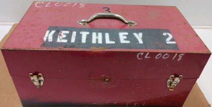 CMS Vintage 2 Level Tool Box. 11" Wide, 22 1/4" Long, 10 3/8" High.