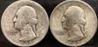 (2) 1935 90% SILVER QUARTERS VERIFIED AUTHENTIC