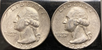 (2) 1964 90% SILVER QUARTERS&mdash; VERIFIED AUTHENTIC