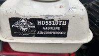 DUAL TANK HEAVY DUTY AIR COMPRESSOR POWERS ON SMALL AIR LEAK GASOLINE - 4