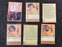 FLEER BASKETBALL CARDS, EARLY TO MID 90S, ASSORTED, INCLUDING KARL MALONE, GARY PAYTON, HAKEEM OLAJUWON, JOHN STOCKTON, DENNIS RODMAN - 7