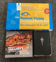 (1) CHILDRENS TONKA FIRE DEPARTMENT TRUCK TOY, WITH (1) “CLIFFORDS TRICKS” BOOK, (1) “THE NATURAL VISION IMPROVEMENT KIT” AND MORE - 3