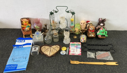 Table-covers, Candle-holders, Stuffed Animals, Puzzle Book And More