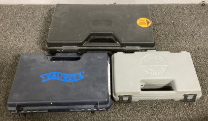 (1) SIGARMS GUN CASE, (1) MCM CASE GARD 808, (1) WALTHER GUN CASE