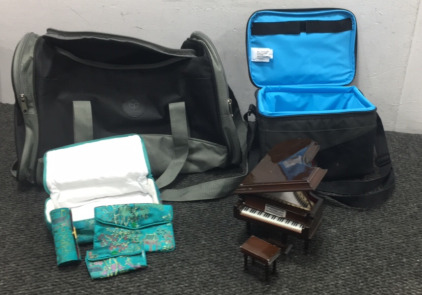 Piano Music Box and Bags