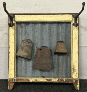 ANTIQUE/VINTAGE HEAT REACH WITH COWBELLS