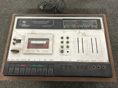 VINTAGE DUAL BRAND C-939 STEREO CASSETTE DECK AUTOREVERSE SYSTEM (WORKS-UNABLE TO TEST SOUND/RECORD)