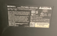 SONY BRAVIA 52” TELEVISION WITH REMOTE, POWERS ON - 3