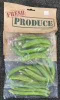 FRESH PRODUCE FAKE FRUIT BY AAF GOLD LABEL INCLUDING STRING BEANS, PEA PODS, ASPARAGUS, SCALLIONS, POMEGRANATES, LETTUCE, CANTALOUPE, BANANAS AND MORE - 3