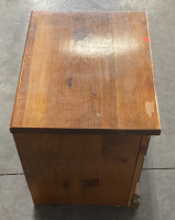 (1) WOODEN 2 DRAWER NIGHT STAND (23”X18”X23”) - 3