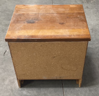 (1) WOODEN 2 DRAWER NIGHT STAND (23”X18”X23”) - 4