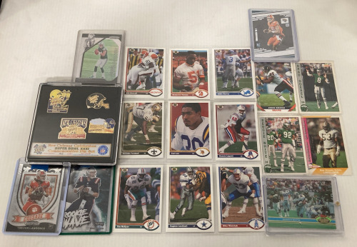 FOOTBALL CARDS AND COLLECTOR PINS