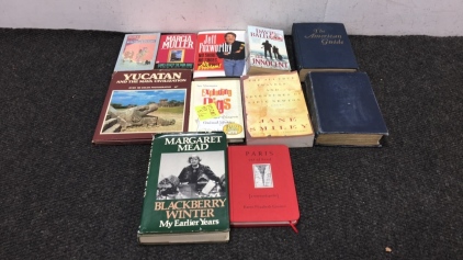 Various Books by different authors, including David Baldacci