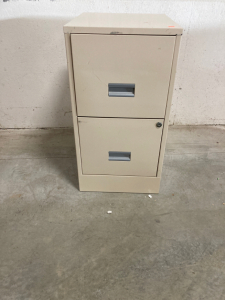 TWO DRAWER TAN FILINT CABINET