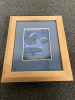 3D FRAMED DOLPHIN PICTURE, BOISE RIVER FESTIVAL GLASS COKE BOTTLES ‘94, HANDMADE STUFFED FROG - 2