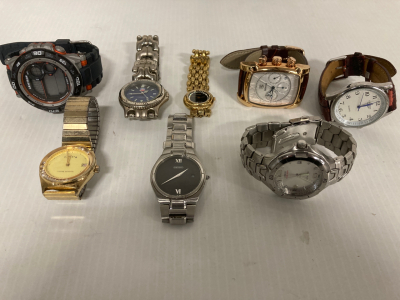 (8) WATCHES INCLUDING LONGINES, BENYAR, SEIKO