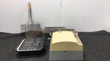 Paper Towel Dispenser, Various Grills, Stove