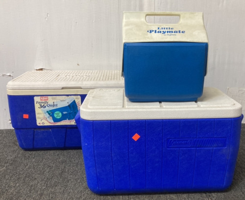 IGLOO 36 QT COOLER, COLEMAN COOLER, LITTLE PLAYMATE IGLOO COOLER