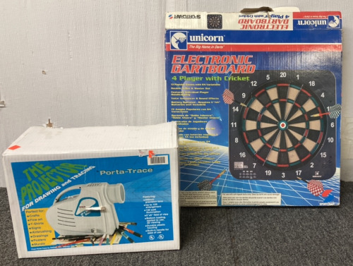 UNICORN ELECTRONIC DARTBOARD, PORTA TRACE PROJECTOR FOR DRAWING AND TRACING