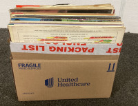 (1) 5.5”X 13.5” BOX OF VINYL (20 PLUS RECORDS) - 2