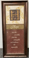 INSPIRATIONAL RESIN FRAMED WALL ART (23X10”), FOUR WINDOW PHOTO HANGING FRAME (11X15”) - 3