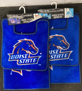 (2) TWO PIECE BSU RUG SETS INCLUDE RECTANGULAR AND CONTOUR RUG