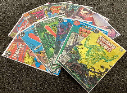 (12) MARVEL AND DC COMIC BOOKS INCLUDES: GHOST RIDER, SWAMP THING AND MORE