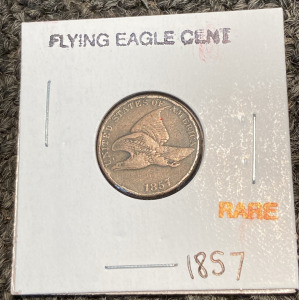 1857 RATE FLYING EAGLE CENT