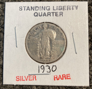1930 RARE SILVER STANDING LIBERTY QUARTER